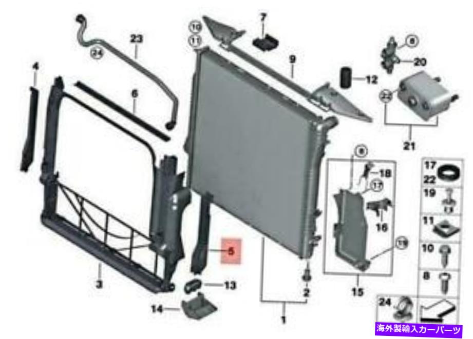Radiator OEM BMW X5 E53 X5 4.4I 4.8IS SUVエアダクト17107525066本物の新しい OEM BMW X5 E53 X5 4.4I 4.8IS SUV AIR DUCT 17107525066 GENUINE NEW【並行輸入品】