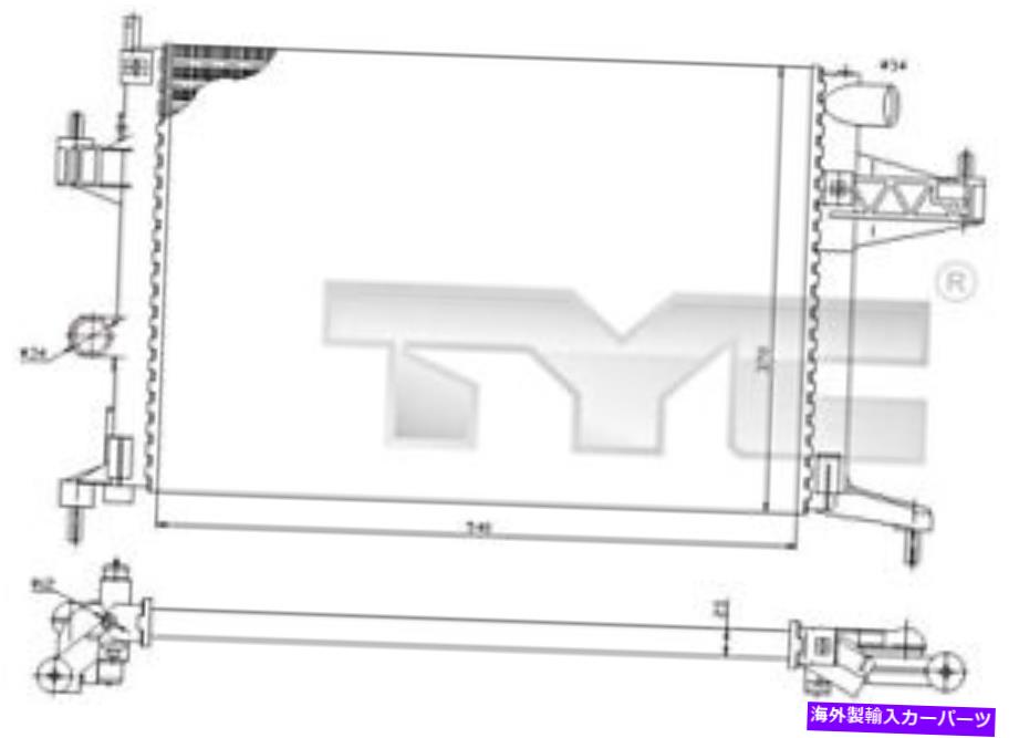 Radiator Opel Combo Tour Corsa C Tigra 1300333のTyc Radiator TYC Radiator For OPEL Combo Tour Corsa C Tigra 1300333【並行輸入品】