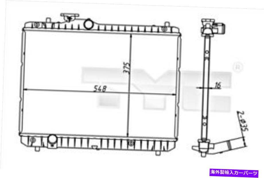 Radiator Suzuki Swift III 1770062J00のTyc Radiator TYC Radiator For SUZUKI Swift III 1770062j00【並行輸入品】