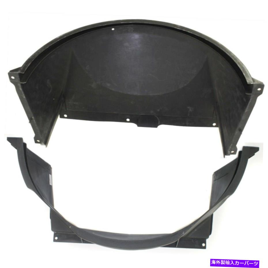 Radiator シボレーシボレーC1500 GM3110114、GM3110115ペアの2つのファンシュラウドアッパーのセット Set of 2 Fan Shrouds Upper for Chevy Chevrolet C1500 GM3110114, GM3110115 Pair【並行輸入品】
