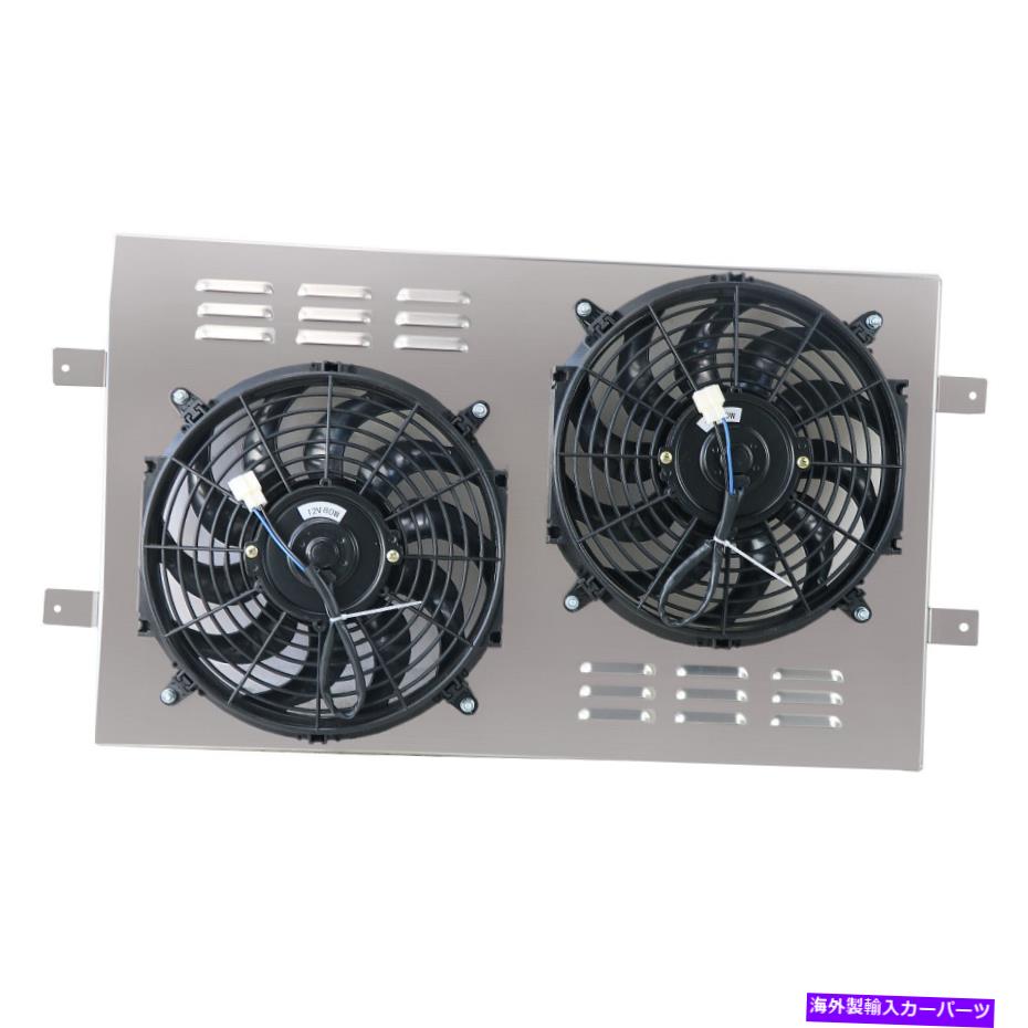 Radiator 1988-1999シボレーC/ K C1500 GMC K2500 5.7Lのすべてのアルミニウムシュラウド+ファン ALL Aluminum Shroud+Fans For 1988-1999 Chevrolet C/ K C1500 GMC K2500 5.7L【並行輸入品】