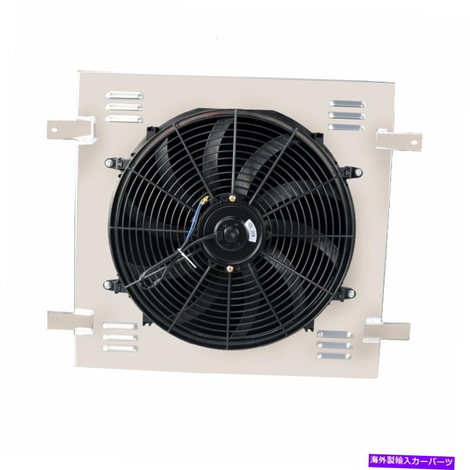 Radiator アルミニウムラジエーターシュラウド16''fan 2007-2018 Jeep Wrangler JK 3.6L 3.8L V6 Aluminum Radiator Shroud 16''Fan For 2007-2018 Jeep Wrangler JK 3.6L 3.8L V6【並行輸入品】