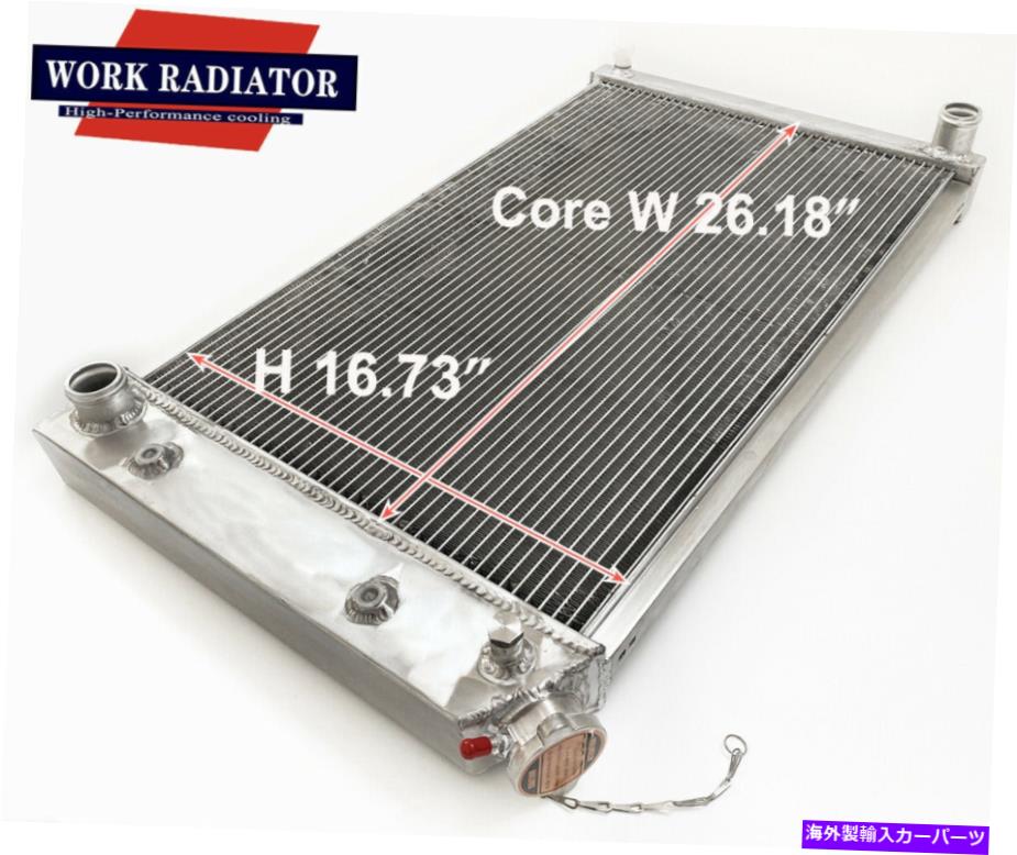 Radiator アルミニウムラジエーターフィットシボレー70-81カマロ /78-87モンテカルロ /75-79ノヴァGボディ Aluminum Radiator fit Chevy 70-81 Camaro/78-87 Monte Carlo /75-79 Nova G-Body AT【並行輸入品】