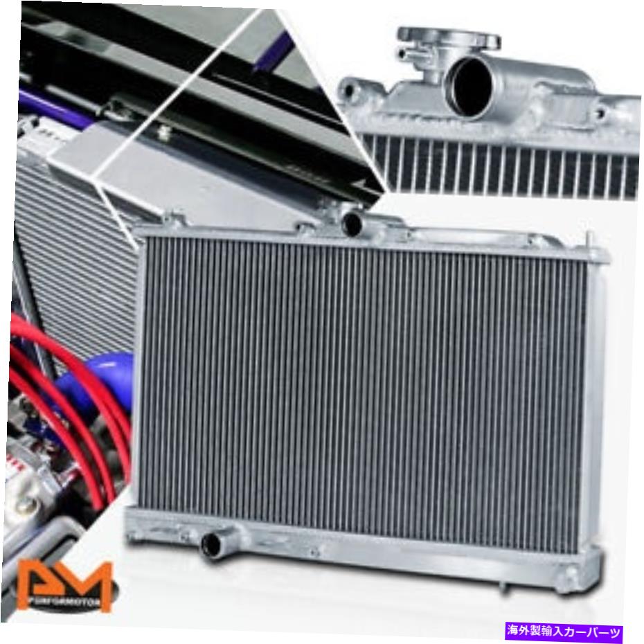 Radiator 03-06三菱進化のための2列フルアルミニウムコアレーシングラジエーター7/8/9 MT 2-Row Full Aluminum Core Racing Radiator for 03-06 Mitsubishi Evolution 7/8/9 MT【並行輸入品】