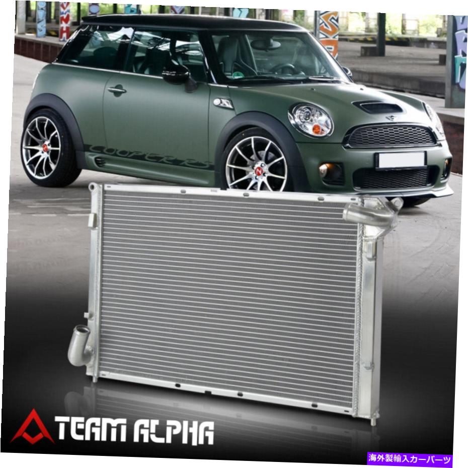 Radiator 2002-2008ミニクーパー1.6 R52/R53 [デュアルロウコア]アルミニウムレーシングラジエーター Fits 2002-2008 Mini Cooper 1.6 R52/R53 [DUAL ROW CORE] Aluminum Racing Radiator【並行輸入品】