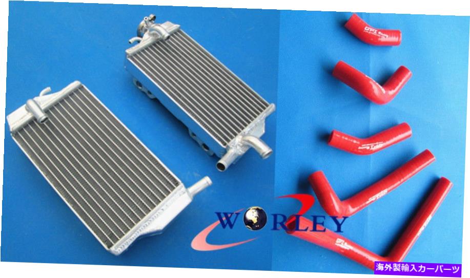 Radiator ホンダCR250R CR 250 2ストローク2002 2003 2004のアルミニウムラジエーターとシリコンホース aluminum radiator&silicone hose FOR Honda CR250R CR 250 2-STROKE 2002 2003 2004【並行輸入品】