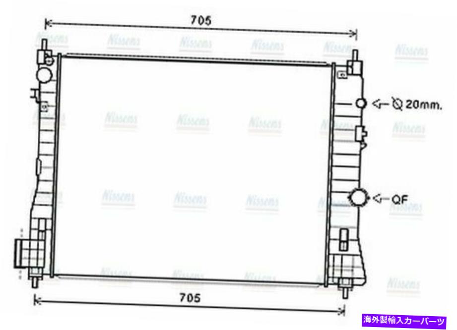 Radiator AVAクーラントラジエーターOL2665 95136073 1300343 AVA Coolant Radiator OL2665 95136073 1300343【並行輸入品】