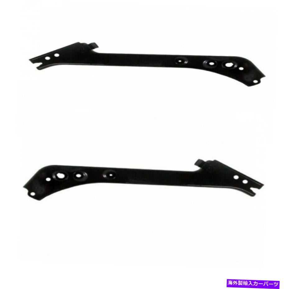 Radiator 日産ローグ2008-2013ラジエーターサポートタイバードライバーと乗客のペアCAPA For Nissan Rogue 2008-2013 Radiator Support Tie Bar Driver & Passenger Pair CAPA【並行輸入品】