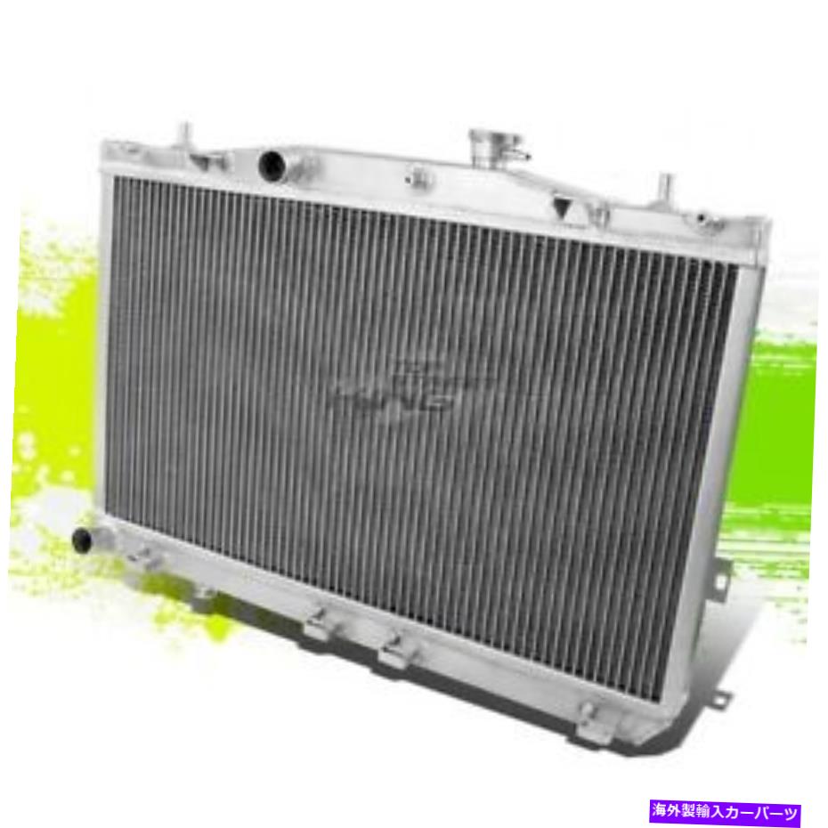 Radiator ヒュンダイエラントラティブロンのレースラジエーター+キャップ上の2列アルミニウムボルト01-08 2-Row Aluminum Bolt On Racing Radiator+Cap for Hyundai Elantra Tiburon 01-08【並行輸入品】