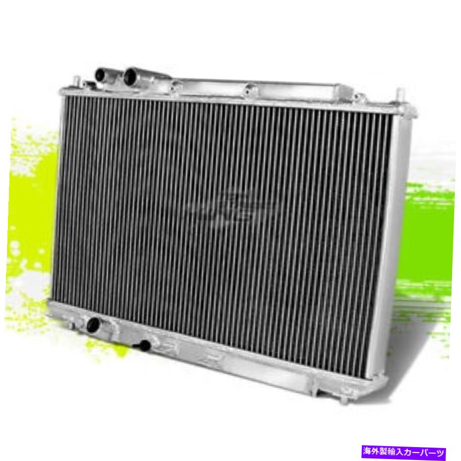 Radiator レースラジエーターの2列アルミニウムボルト+ホンダシビックSI 2Lマニュアルのキャップ06-11 2-Row Aluminum Bolt On Racing Radiator+Cap for Honda Civic Si 2L Manual 06-11【並行輸入品】