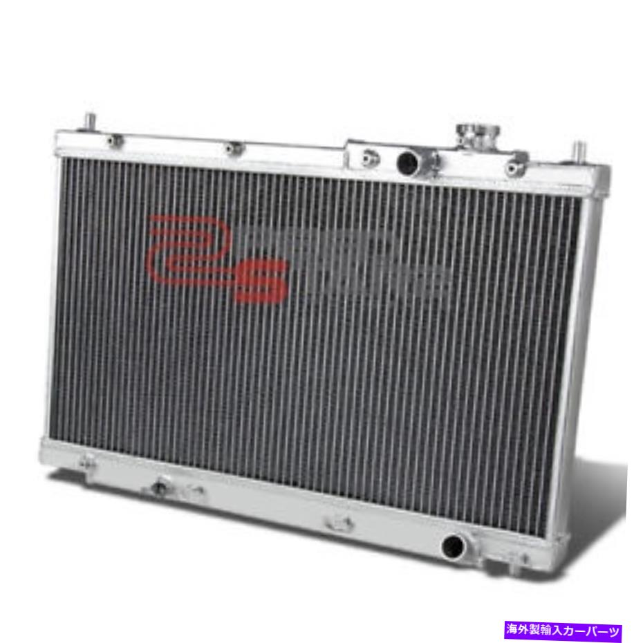 Radiator 2001年から2005年のホンダシビックMT/マニュアルの2列フルアルミニウムコアレーシングラジエーター+キャップ 2-ROW FULL ALUMINUM CORE RACING RADIATOR+CAP FOR 2001-2005 HONDA CIVIC MT/MANUAL【並行輸入品】