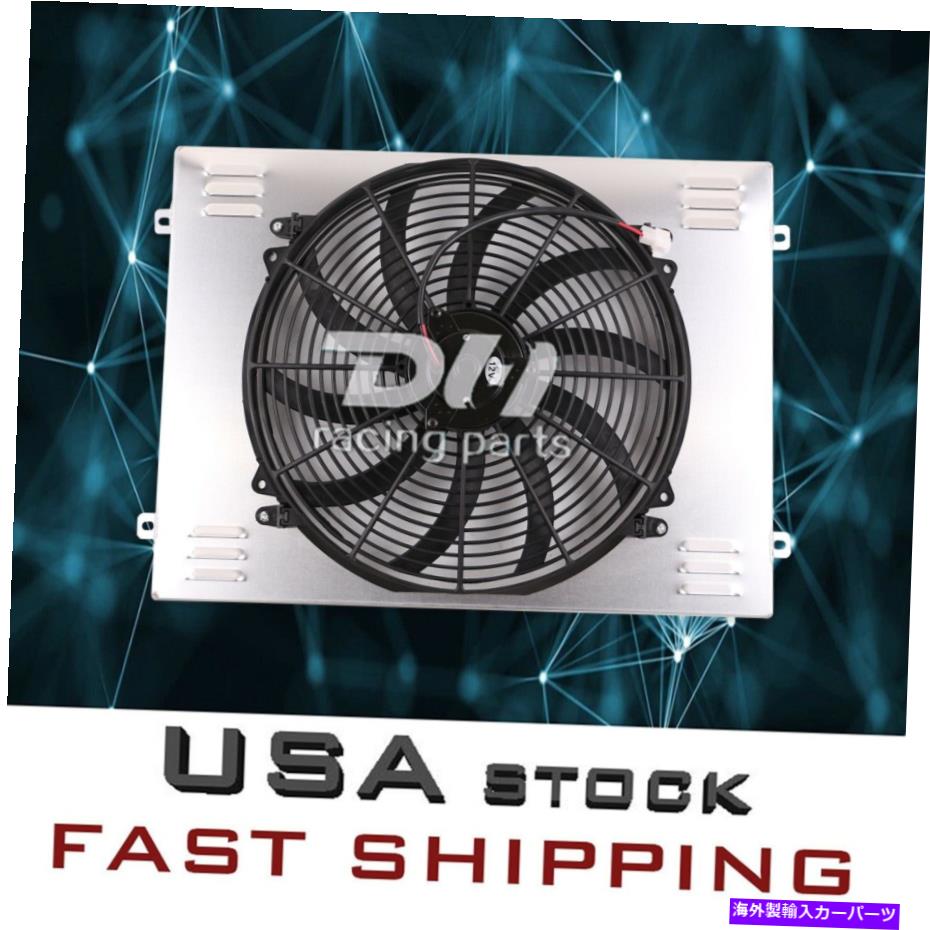Radiator CC284アルミニウムラジエーターシュラウド＆ファン1961-1966 Chevy C/K 10 20 30トラックピックアップ CC284 Aluminum Radiator Shroud&Fan For 1961-1966 Chevy C/K 10 20 30 Truck Pickup【並行輸入品】