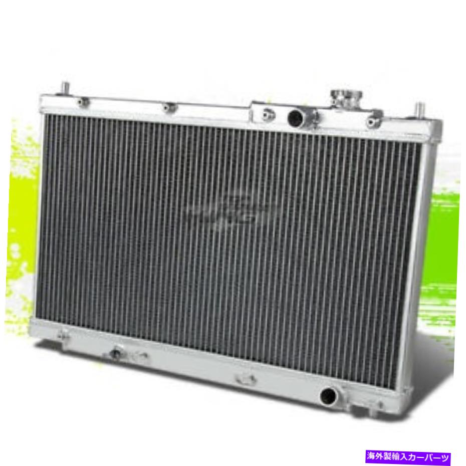 Radiator レースラジエーターの2列アルミニウムボルト+ホンダシビックEP3 SIマニュアルのキャップ01-05 2-Row Aluminum Bolt On Racing Radiator+Cap for Honda Civic EP3 Si Manual 01-05【並行輸入品】