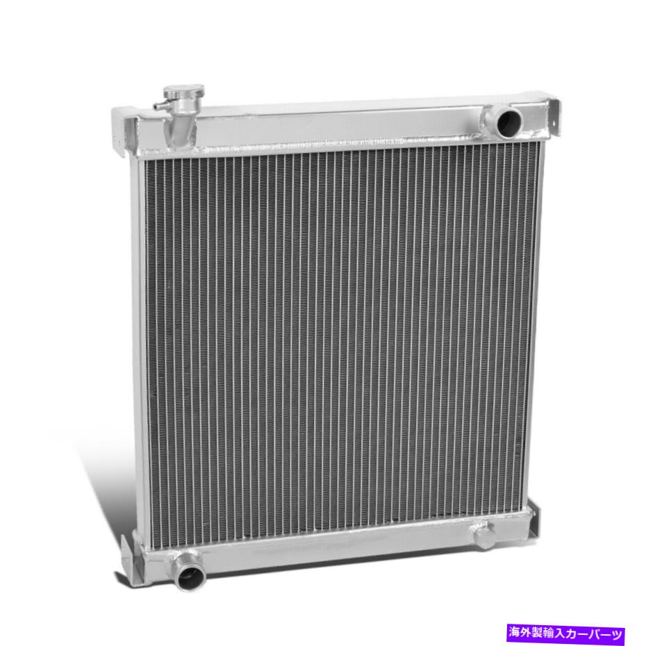 Radiator 1997年から2006年のジープラングラーTJ 2.4/2.5/4.0マニュアルの2列アルミニウムクロムラジエーター 2-ROW ALUMINUM CHROME RADIATOR FOR 1997-2006 JEEP WRANGLER TJ 2.4/2.5/4.0 MANUAL【並行輸入品】
