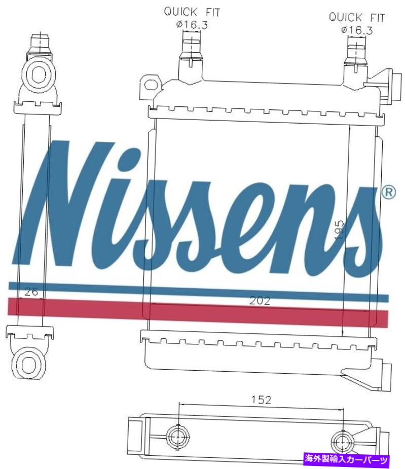 Radiator ミニミニカントリーマンのためのnissensクーラント補助ラジエーター60862（2017）2.0COO Nissens Coolant Auxiliary Radiator 60862 for MINI MINI COUNTRYMAN (2017) 2.0 COO【並行輸入品】