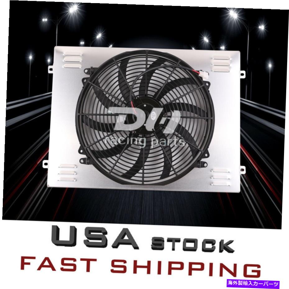 Radiator アルミシュラウドとファンフィット1963-66シボレーピックアップトラックC10/20/30 284ラジエーター ALUMINUM SHROUD AND FAN FIT 1963-66 Chevy Pickup Truck C10/20/30 284 RADIATOR【並行輸入品】
