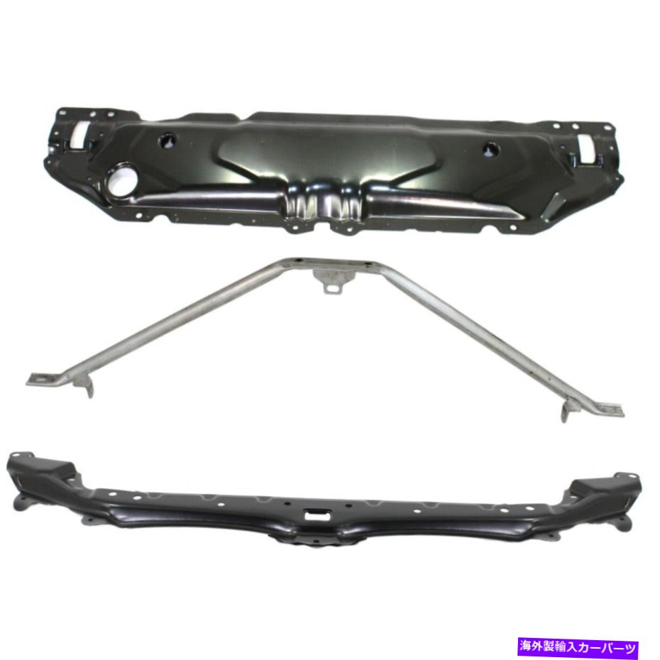エンジンカバー 525 528 530 535 545 550 5シリーズセダンE60 528iの3つのラジエーターサポートのセット Set of 3 Radiator Supports for 525 528 530 535 545 550 5 Series Sedan E60 528i【並行輸入品】