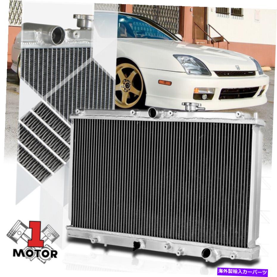 エンジンカバー 97-01プレリュード/94-97 Accord 2.2 4cyl mtのアルミニウム2列パフォーマンスラジエーター Aluminum 2 Row Performance Radiator for 97-01 Prelude/94-97 Accord 2.2 4Cyl MT【並行輸入品】