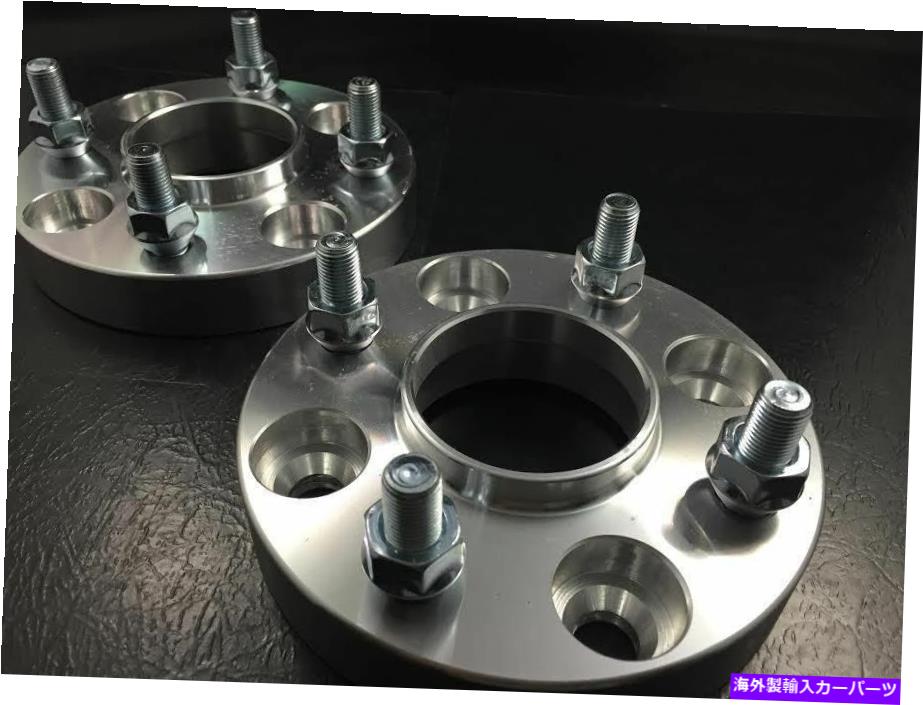 スペーサー 2）カスタムハブ中心ホイールスペーサー4x100 56.1 CB 12x1.5スタッド15mmアダプター 2) CUSTOM HUB CENTRIC WHEEL SPACERS 4x100 56.1 CB 12X1.5 STUDS 15MM ADAPTERS【並行輸入品】
