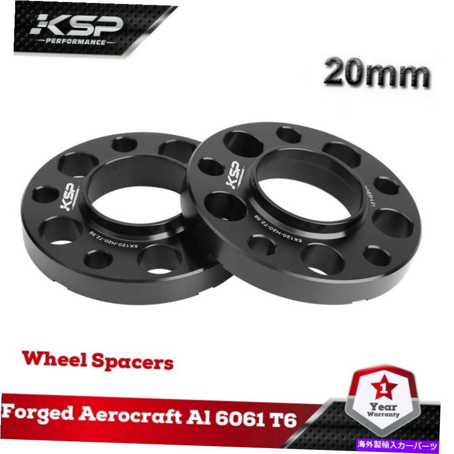 スペーサー 2 PC BMWホイールスペーサー20mm厚E46 323 325 328 335i 545i 72.56ハブボア 2 PC BMW Wheel Spacers 20mm Thick Fits E46 323 325 328 335i 545i 72.56 Hub Bore【並行輸入品】