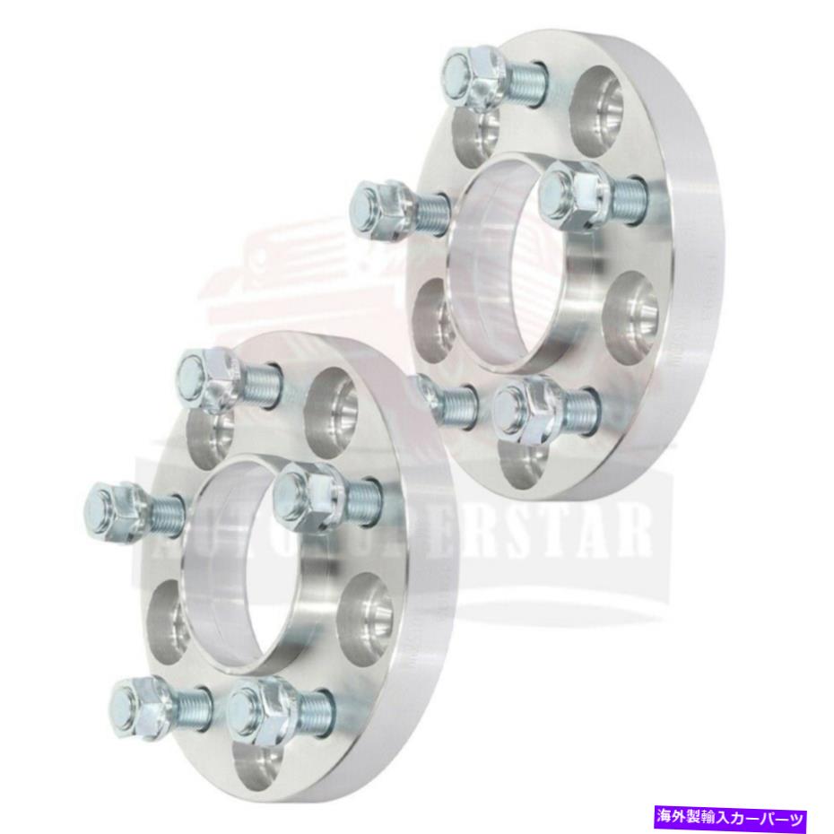 スペーサー 2 PCS 20mm 5x4.5 14x1.5フォードエクスプローラーマスタング用スタッドホイールスペーサー 2 Pcs 20mm 5x4.5 14x1.5 Studs Wheel Spacers For Ford Explorer Mustang【並行輸入品】