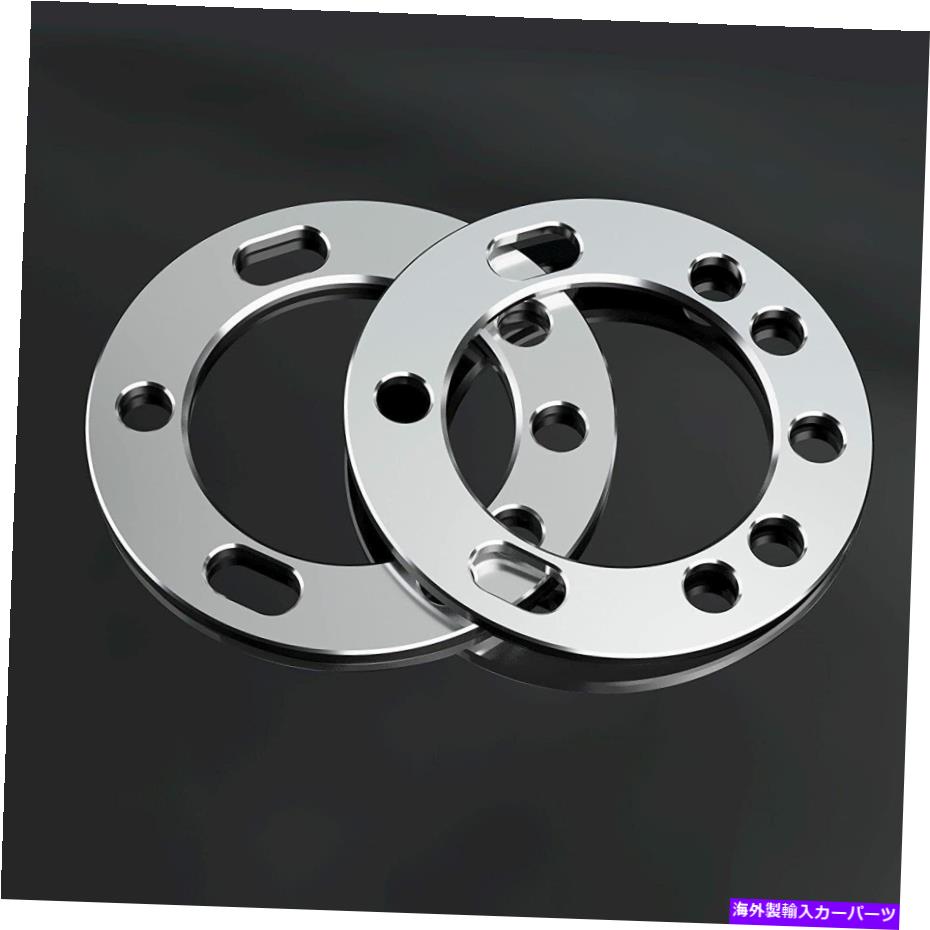スペーサー 2pc 6mmユニバーサルホイールスペーサー5x5.5 6x135 5＆6ラグ付きダッジフォードシボレー 2PC 6mm Universal Wheel Spacers 5x5.5 6x135 for Dodge Ford Chevy with 5&6 Lugs【並行輸入品】
