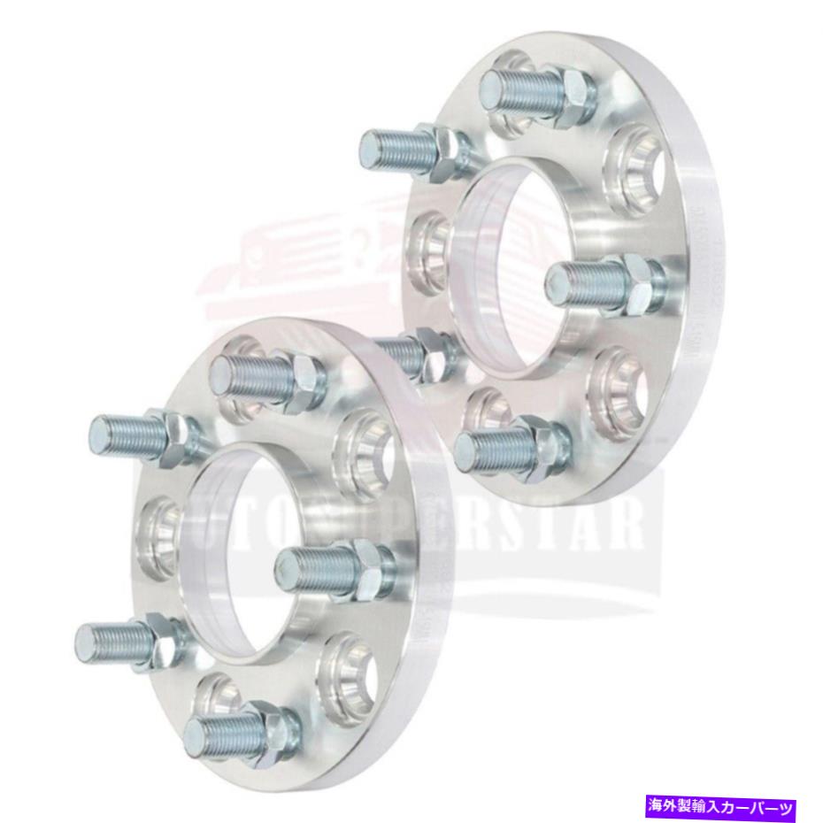 スペーサー 2 PCS 15mm 5x4.5 14x1.5フォードマスタング向けスタッドホイールスペーサー2.3L 2015-2018 2 Pcs 15mm 5x4.5 14x1.5 Studs Wheel Spacers For Ford Mustang 2.3L 2015-2018【並行輸入品】