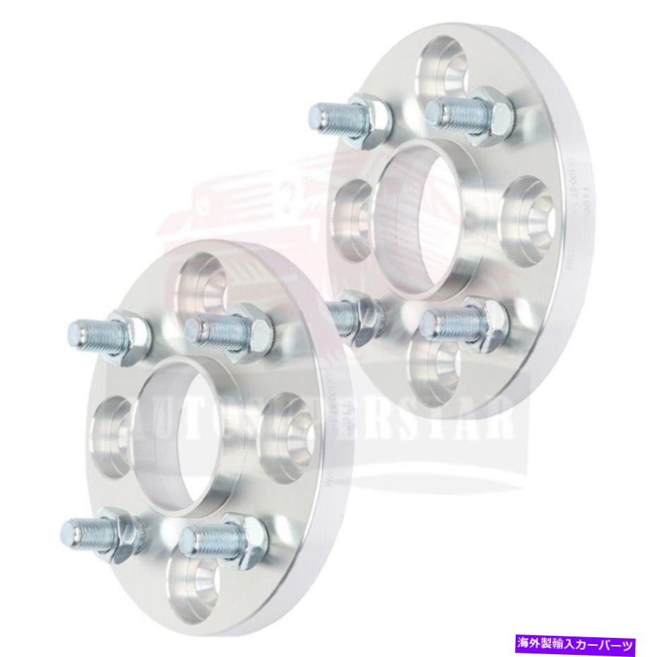 スペーサー 2 PCS 15mm 4x100 12x1.5スタッドホイールスペーサーシボレーコバルト用ポンティアックG5 2 pcs 15mm 4x100 12x1.5 studs Wheel Spacers For Chevrolet Cobalt For Pontiac G5【並行輸入品】
