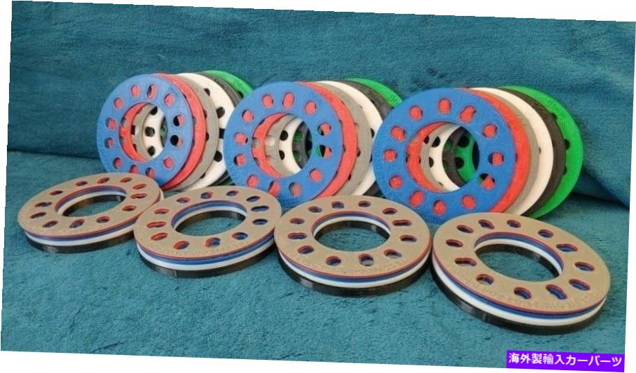 スペーサー ホイールスペーサーテストフィットキットパック1、2、4、5、8、＆10mm 5ラグユニバーサルセット1-30mm Wheel Spacer Test Fit Kit Pack 1, 2, 4, 5, 8, & 10mm 5 Lug Universal Set 1-30mm【並行輸入品】