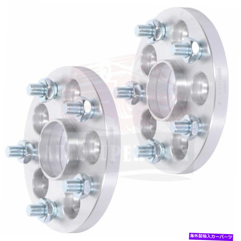 スペーサー 2 x 15mm 5x100?5x4.5 12x1.25スタッドホイールスペーサー 2 X 15mm 5x100 to 5x4.5 12x1.25 Studs Wheel Spacers For Subaru BRZ For Toyota【並行輸入品】