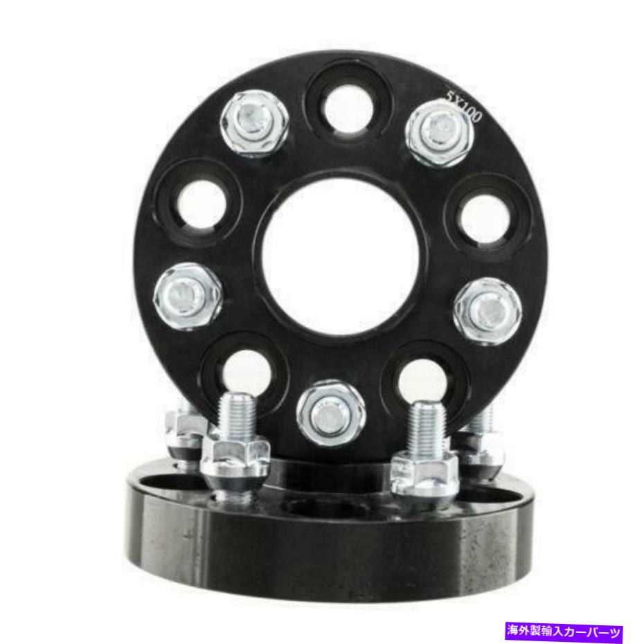 スペーサー 2pcs 25mm厚5x100ホイールスペーサースバルレガシー用ハブセントリック12x1.25 2pcs 25mm Thick 5x100 Wheel Spacers HUBCENTRIC 12x1.25 For Subaru Legacy【並行輸入品】
