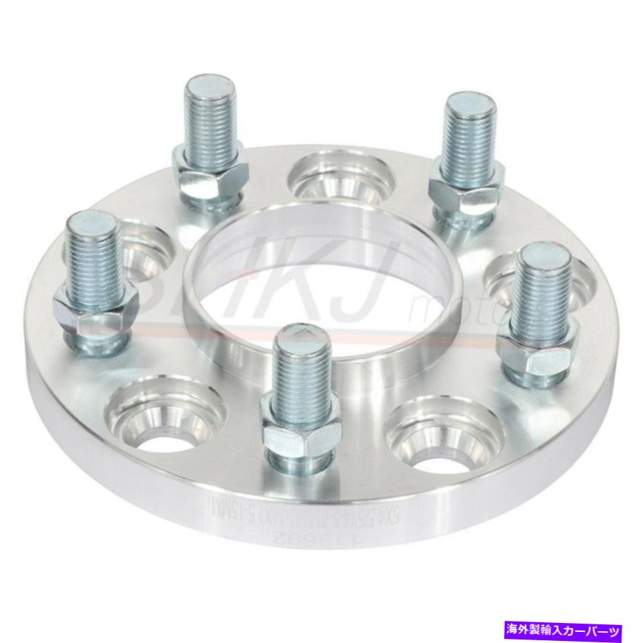 スペーサー ペア15mmホイールスペーサー5x4.5フォードマスタングエクスプローラーリンカーンアビエーター14x1.5 Pair 15MM Wheel Spacers 5X4.5 For Ford Mustang Explorer Lincoln Aviator 14X1.5【並行輸入品】