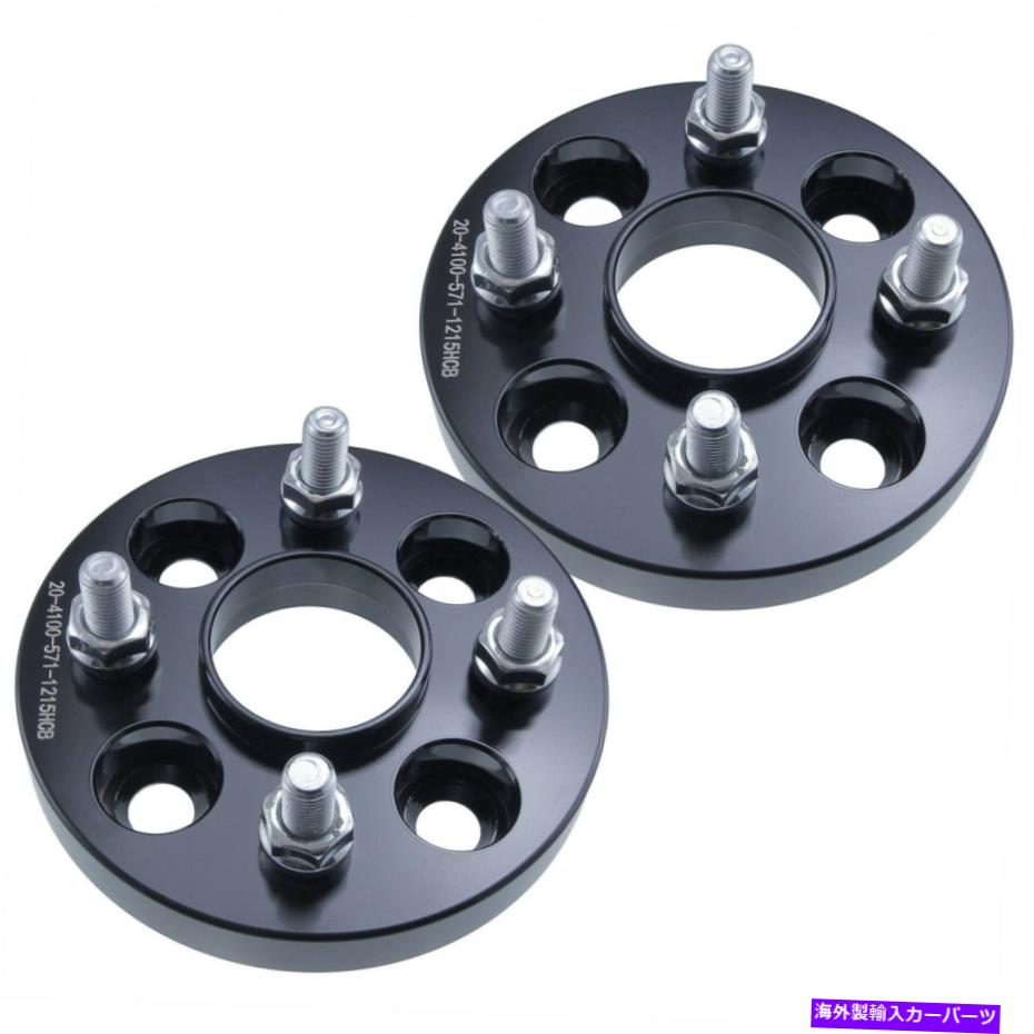 スペーサー （2）15mmハブセントリックホイールスペーサー| 4x100 w/ 57.1mmハブボア| 12x1.5スタッド (2) 15mm Hubcentric Wheel Spacers | 4x100 w/ 57.1mm Hub Bore | 12x1.5 Studs【並行輸入品】
