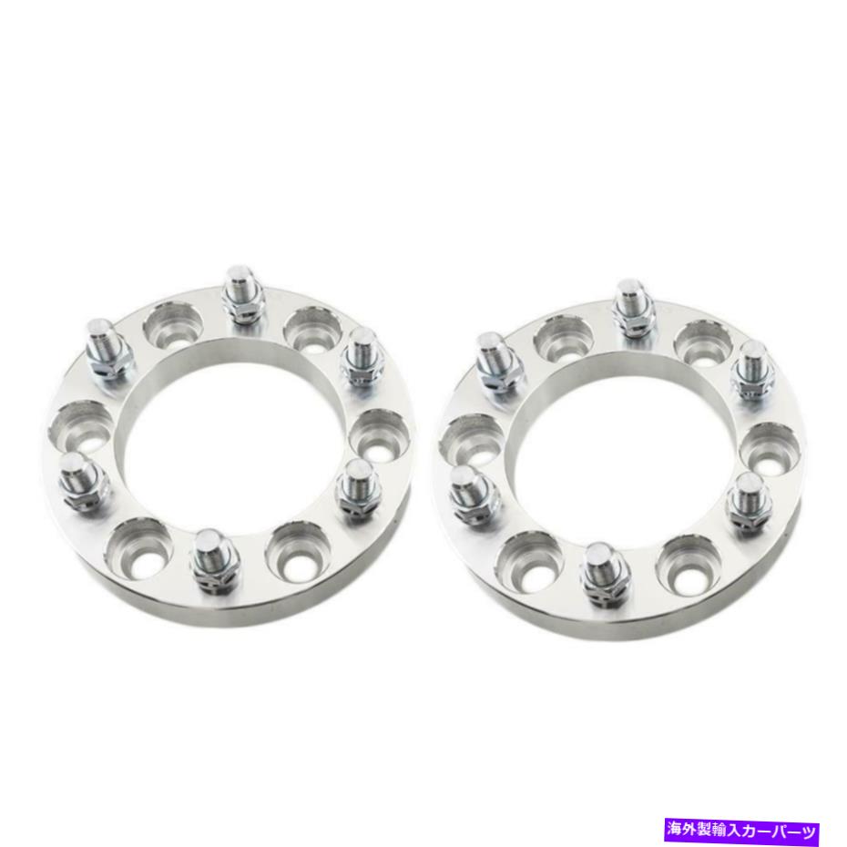 スペーサー 2PCS CHEVY GMCホイールスペーサーアダプターの1インチ6x5.5?6x5.5 14x1.5 6ラグ 2pcs 1 Inch for Chevy GMC Wheel Spacers Adapters 6x5.5 to 6x5.5 14x1.5 6 Lug【並行輸入品】