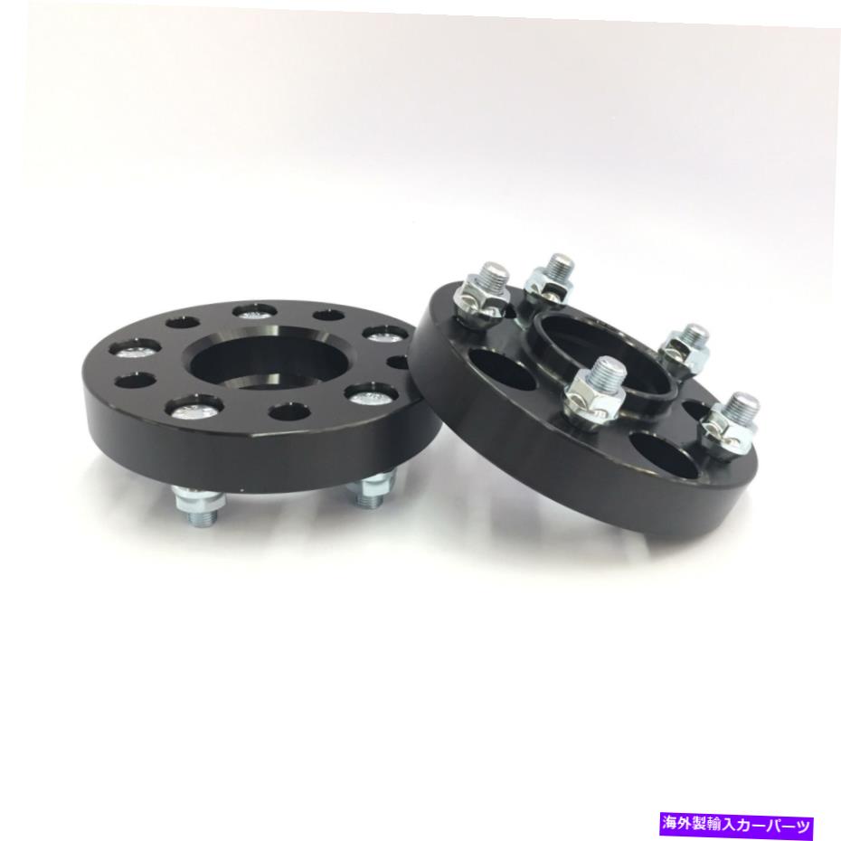 スペーサー 2PCハブ中心ブラックホイールスペーサーアダプター5x108 | 63.4 CB | 15mmジャガーフォード 2pc Hub centric Black Wheel Spacers Adapters 5x108 | 63.4 CB | 15mm Jaguar Ford【並行輸入品】