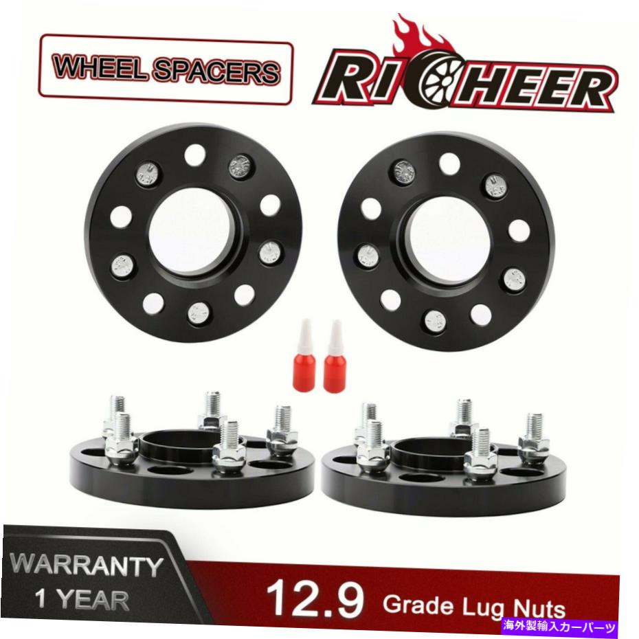 スペーサー 5x4.5 5x114.3ホイールスペーサー20mm厚12x1.5アコードのためのスタッドCR-V HR-V 5x4.5 5x114.3 Wheel Spacers 20mm Thick 12x1.5 Studs for Accord Civic CR-V HR-V【並行輸入品】