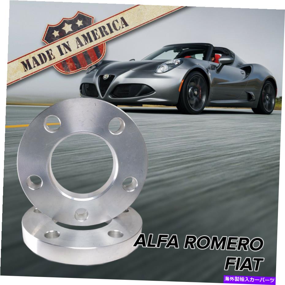 スペーサー X2 USA MADE | 5x98（Alfa Romeo / Fiat）| 10mmビレットホイールスペーサー x2 USA MADE | 5x98 (Alfa Romeo / Fiat) | 10mm Billet Wheel Spacers【並行輸入品】