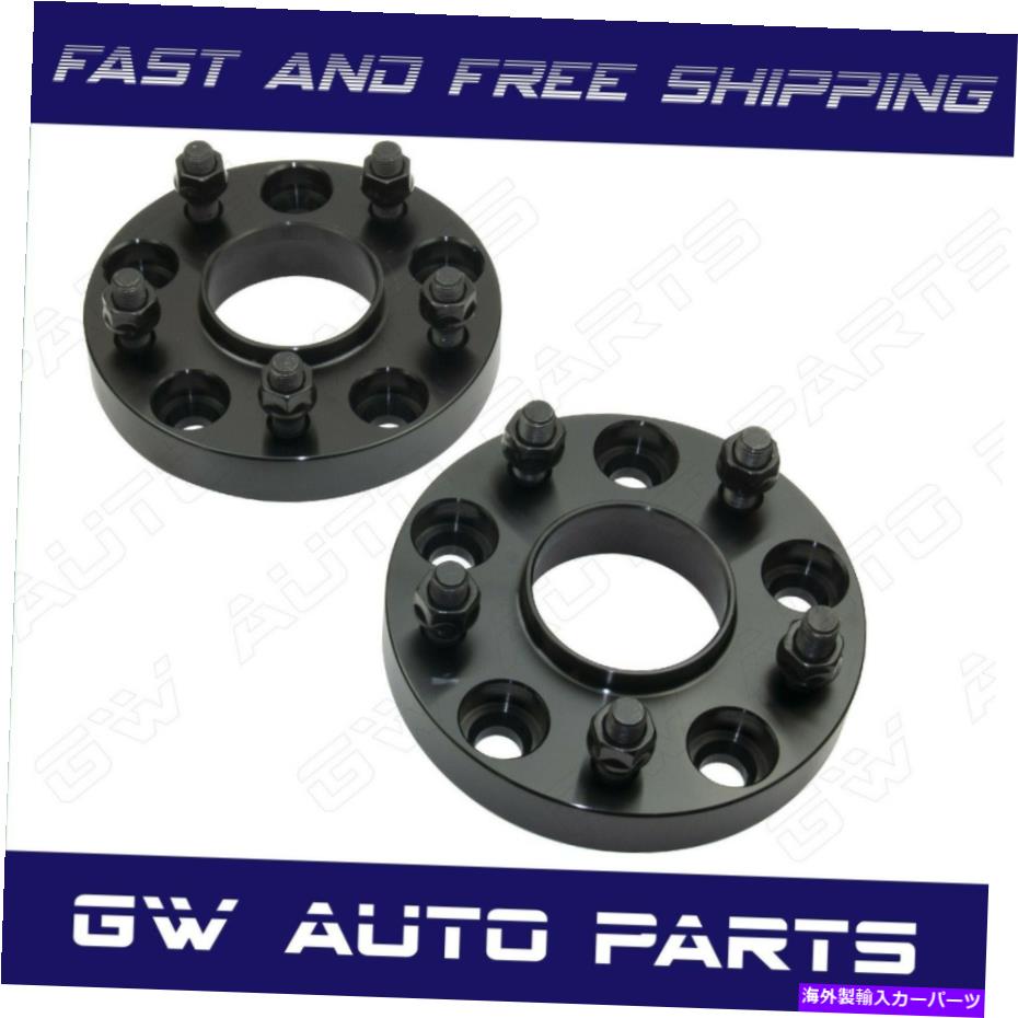 スペーサー 2ブラック20mmハブ中心ホイールスペーサー5x120 CB 66.9mm 14x1.5カマロ、CTS 2 Black 20mm HUB CENTRIC WHEEL SPACER 5X120 CB 66.9mm 14x1.5 FIT CAMARO, CTS【並行輸入品】