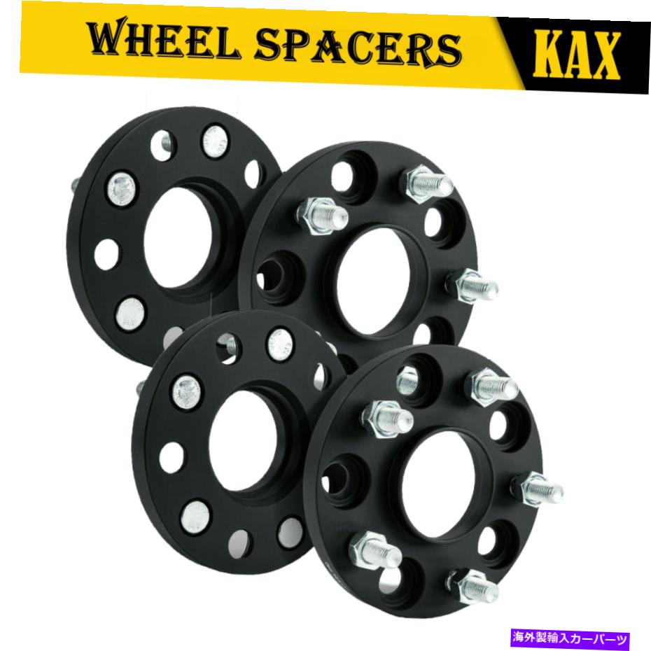 スペーサー 4PCS 15mm 5x114.3ハブセントリック64.1mmハブ12x1.5ホンダアキュラ用ホイールスペーサー 4PCS 15mm 5x114.3 Hubcentric 64.1mm Hub 12x1.5 Wheel Spacers for Honda Acura【並行輸入品】