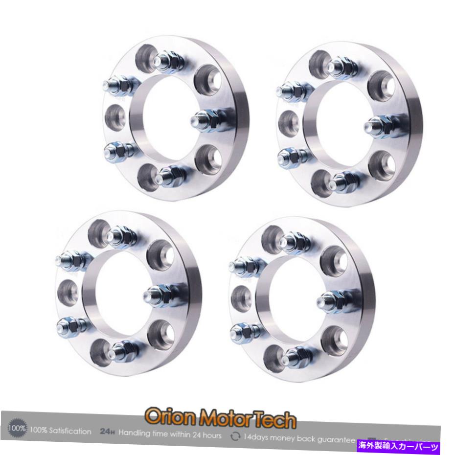 スペーサー 4ホイールスペーサーアダプター1インチ| 5x5?5x4.5 | 12x1.5スタッドフィットタウンアンドカントリー 4 Wheel Spacers Adapters 1 inch | 5x5 to 5x4.5 | 12x1.5 Studs fit Town & Country【並行輸入品】