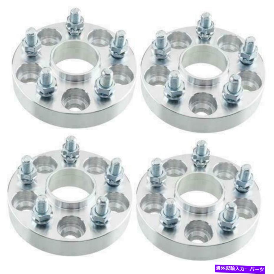 スペーサー 4PC 1 ''厚いハブセントリックホイールスペーサーアダプター5x100トヨタマトリックスサイオンTC 4Pc 1'' Thick Hubcentric Wheel Spacers Adapters 5x100 For Toyota Matrix Scion tC【並行輸入品】