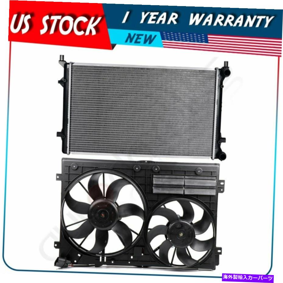 Radiator 2009-2010のエンジン電気冷却ファンとラジエーターアセンブリフォルクスワーゲンジェッタ Engine Electric Cooling Fan and Radiator Assembly For 2009-2010 Volkswagen Jetta【並行輸入品】