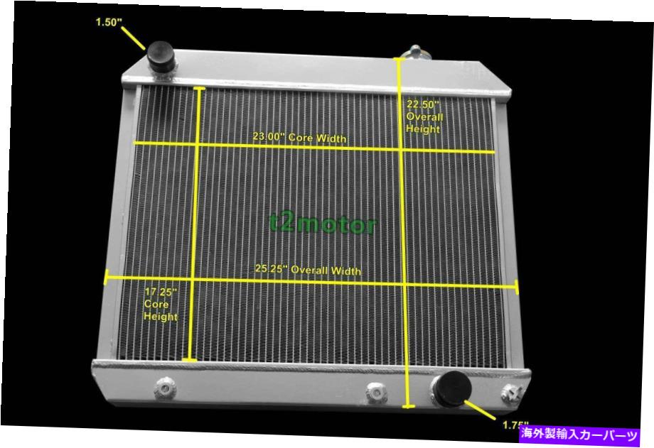 Radiator 3列アルミニウムラジエーターCC284フィット1963-1966シボレーC10 C20 C30トラック64 65 3 ROW ALUMINUM RADIATOR CC284 Fit 1963-1966 Chevy C10 C20 C30 Truck 64 65【並行輸入品】