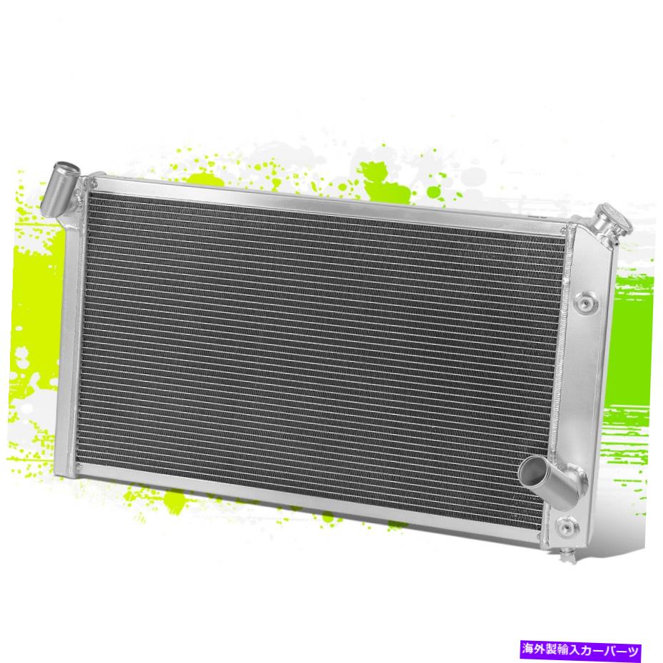 Radiator 3列フルアルミニウムレーシングボルトラジエーター+キャップ用シボレーコルベットマニュアル73-76 3-Row Full Aluminum Racing Bolt On Radiator+Cap for Chevy Corvette Manual 73-76【並行輸入品】