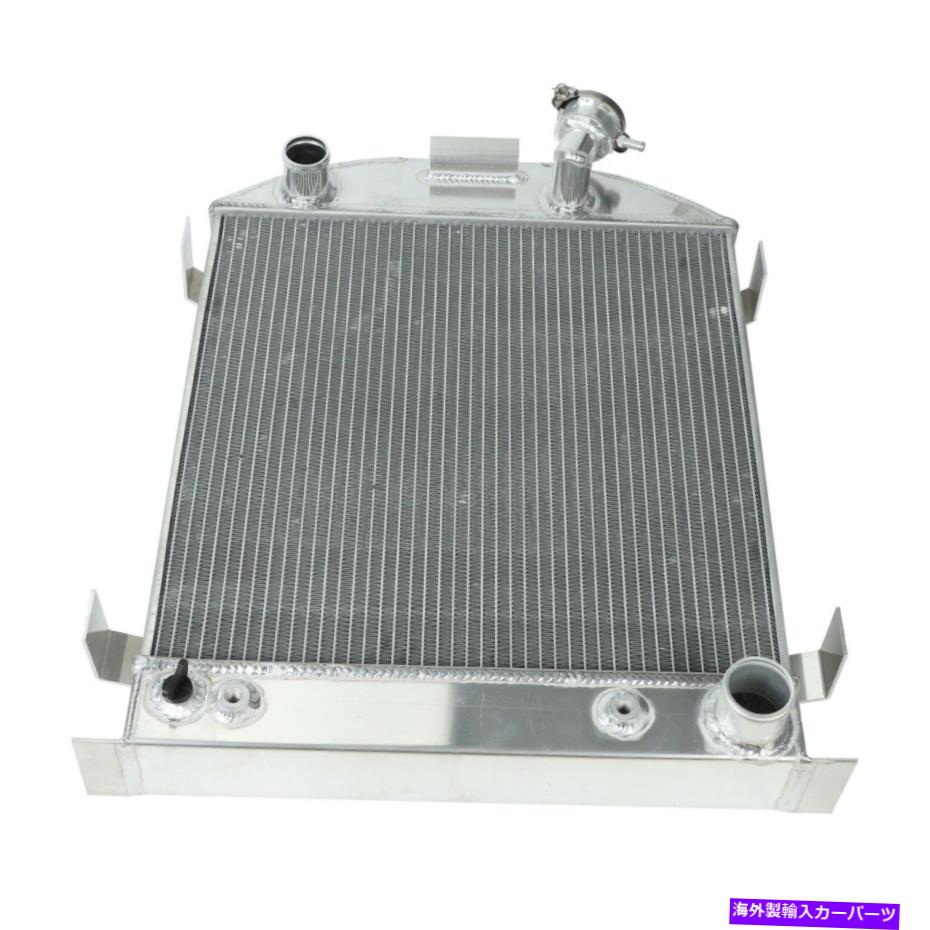 Radiator アルミニウムフォードチョップホットロッドw/chevyラジエーター3列62mmフィット1932 350 V8エンジン Aluminum Ford Chopped Hot Rod w/Chevy Radiator 3 Row 62mm Fit 1932 350 V8 Engine【並行輸入品】