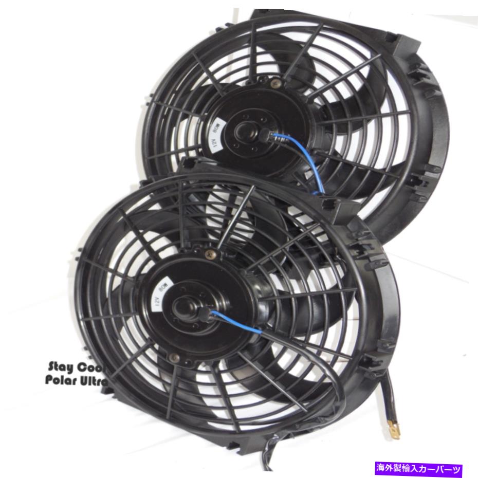 Radiator ジープラジエーターファン、リレーWIRIを備えた2つの10インチの電気ラジエーター冷却ファンのセット Jeep Radiator Fans,Set of Two 10\