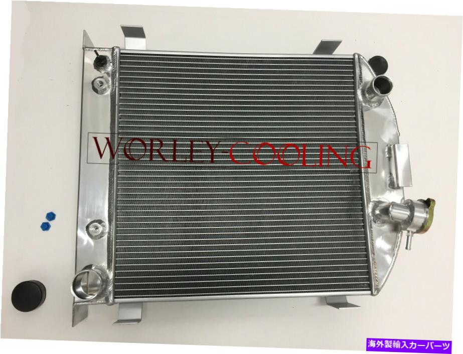 Radiator 62mm 3ROWアルミニウムラジエーターフォード1932 HI-BOY CHEVY ENGINE HOTROD 22.5 \