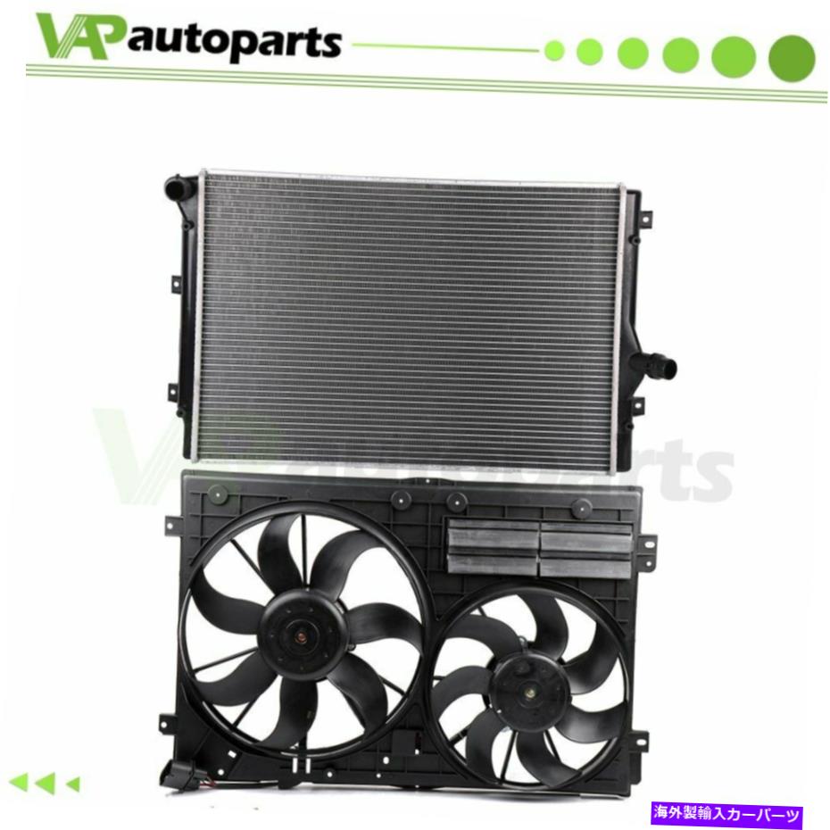 Radiator フォルクスワーゲンビートルEOS GTIゴルフアウディTT Quattroのラジエーターと冷却ファンキット Radiator and Cooling Fan Kit For Volkswagen Beetle Eos GTI Golf Audi TT Quattro【並行輸入品】