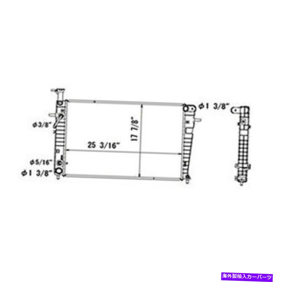 Radiator RAD13074新しい交換用ラジエーターは、2006-2010 KIA Sportageに適合します RAD13074 New Replacement Radiator Fits 2006-2010 KIA Sportage【並行輸入品】