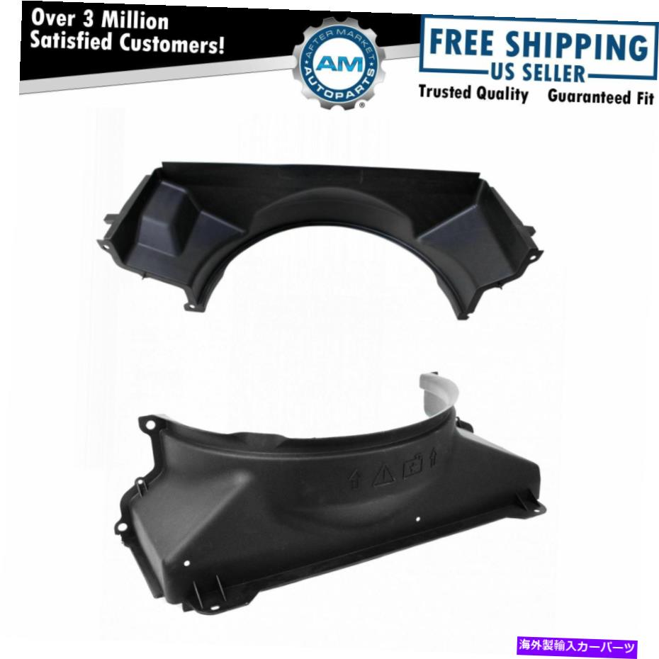 Radiator ラジエーターシュラウドキャデラックシェビーGMCシルバラードシエラのラジエーターシュラウドアッパーペアセット Radiator Shroud Upper & Lower Pair Set for Cadillac Chevy GMC Silverado Sierra【並行輸入品】